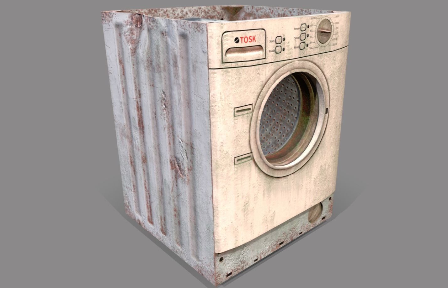 Abandoned Items Low poly model Low-poly 3D model_34