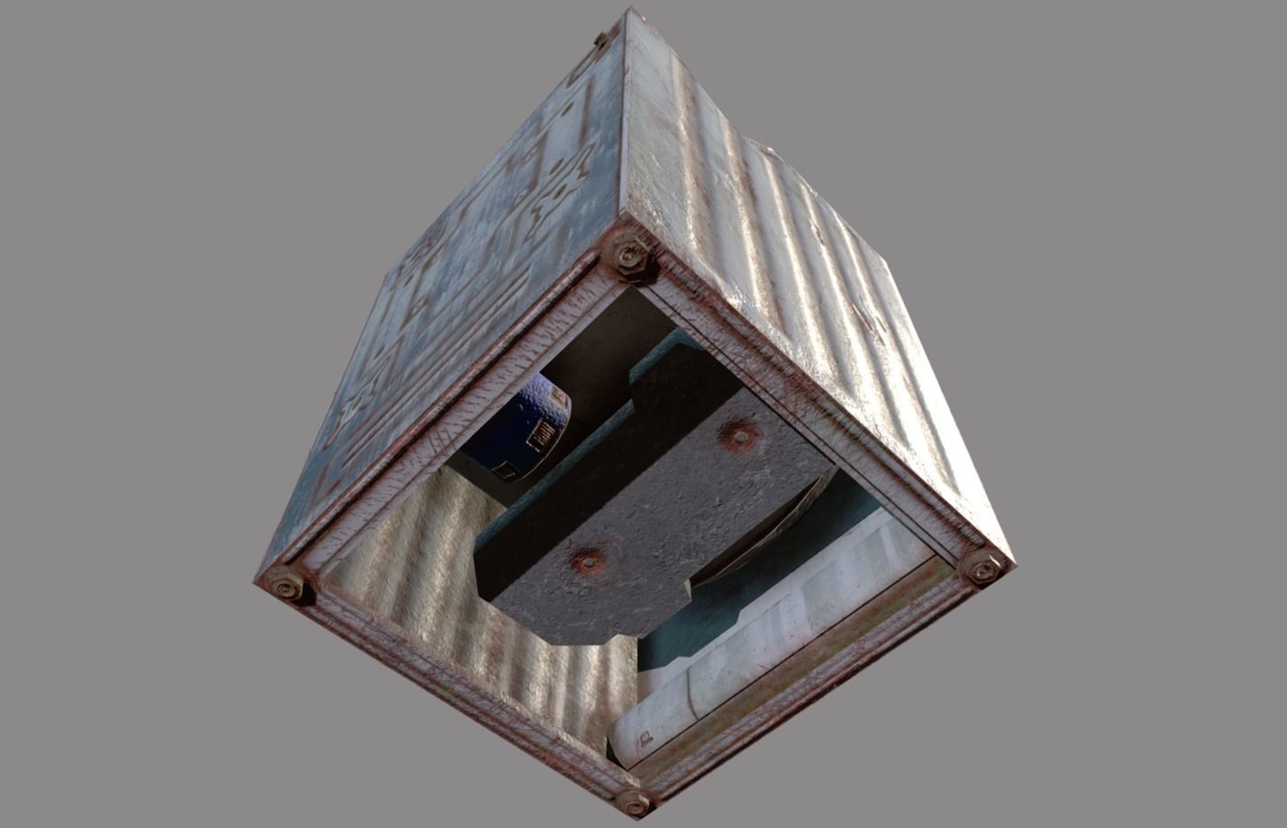 Abandoned Items Low poly model Low-poly 3D model_36