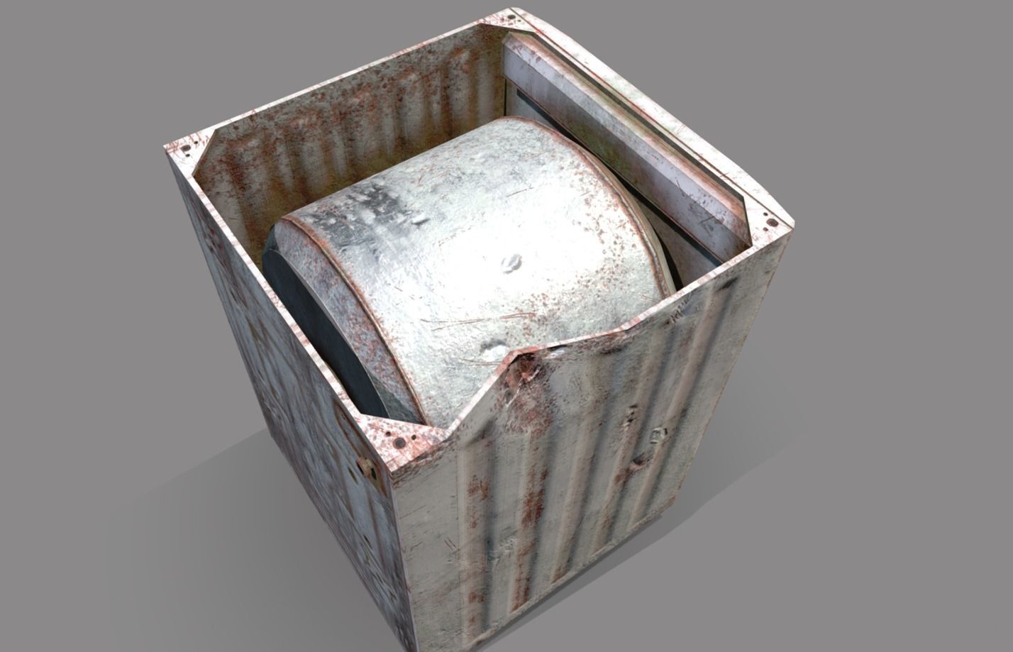 Abandoned Items Low poly model Low-poly 3D model_37