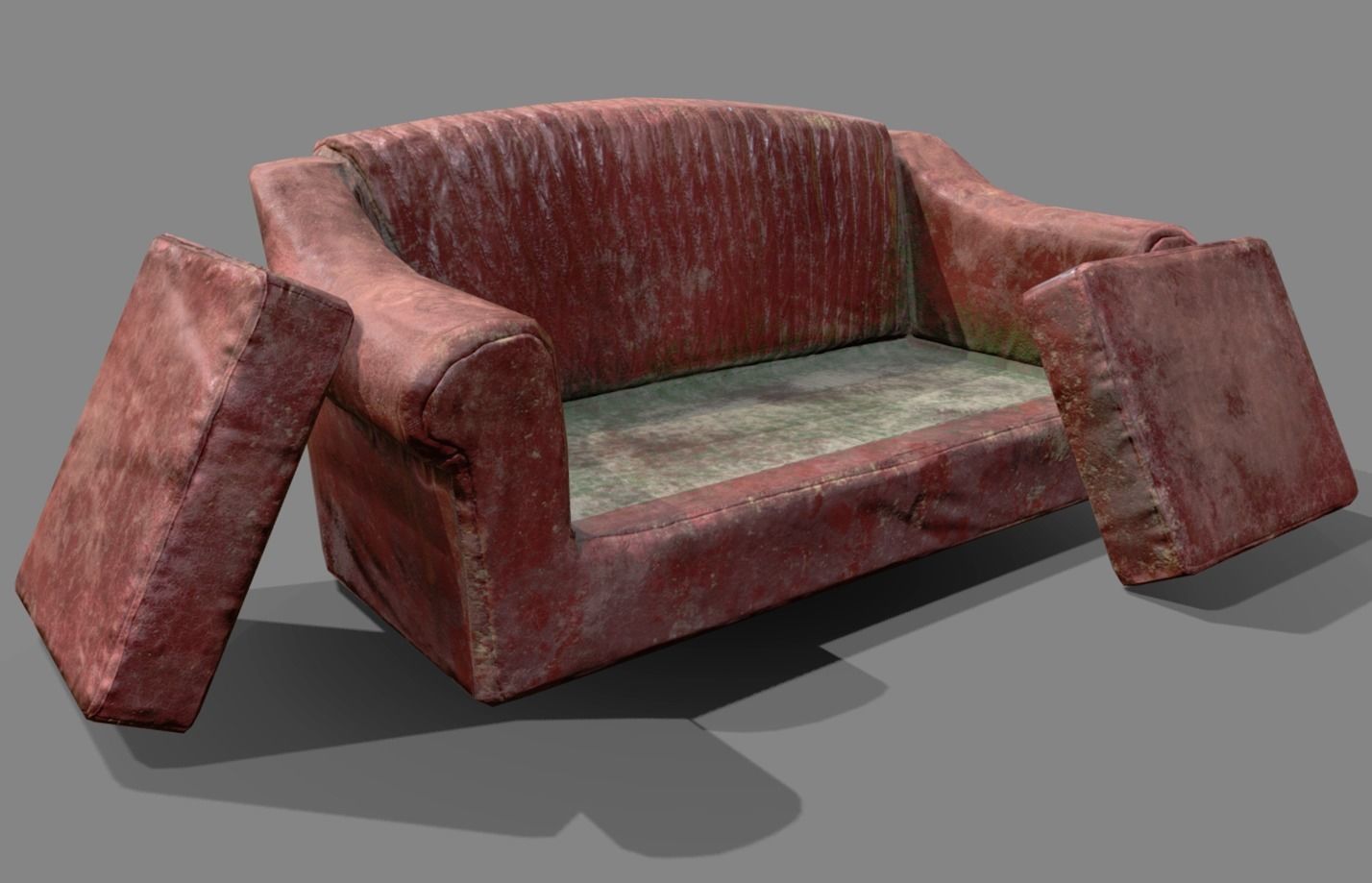 Abandoned Items Low poly model Low-poly 3D model_5