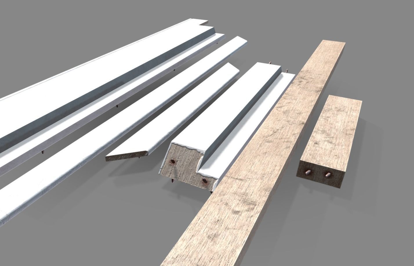 Abandoned Items Low poly model Low-poly 3D model_27