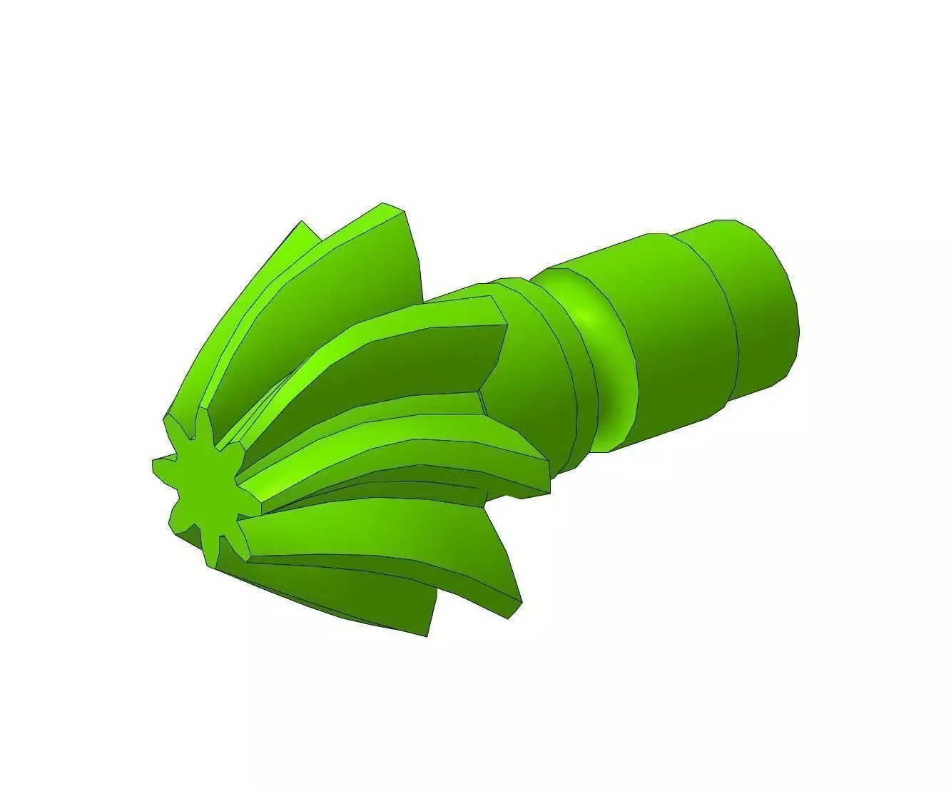 gear shaft Free 3D model_0