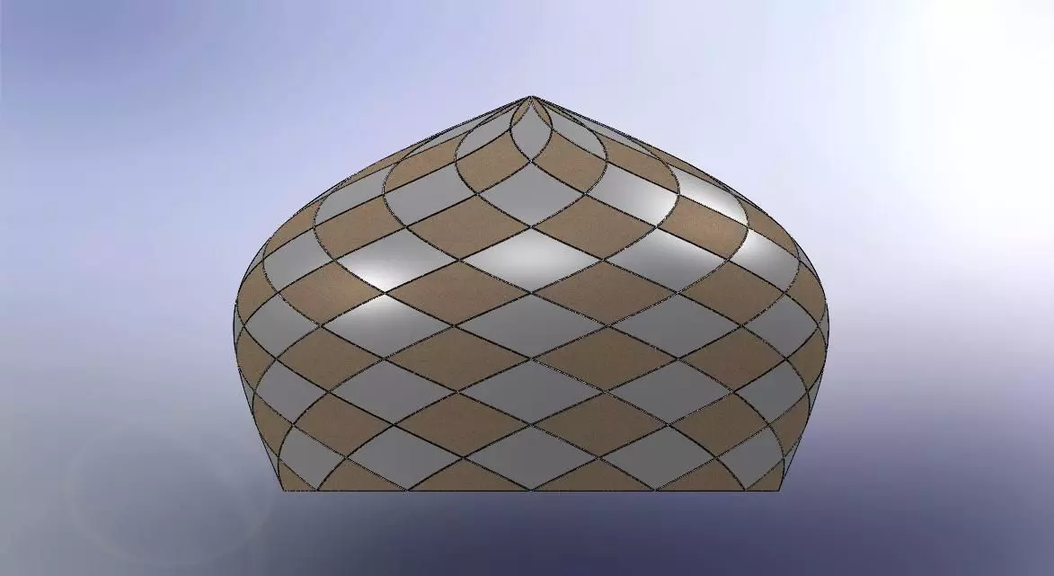 Dome tile Free 3D model