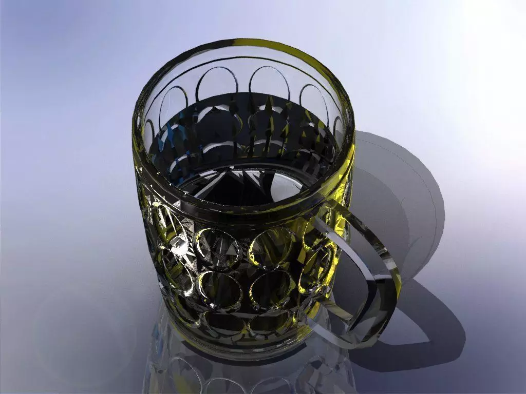 Designed glass free 3D model | CGTrader