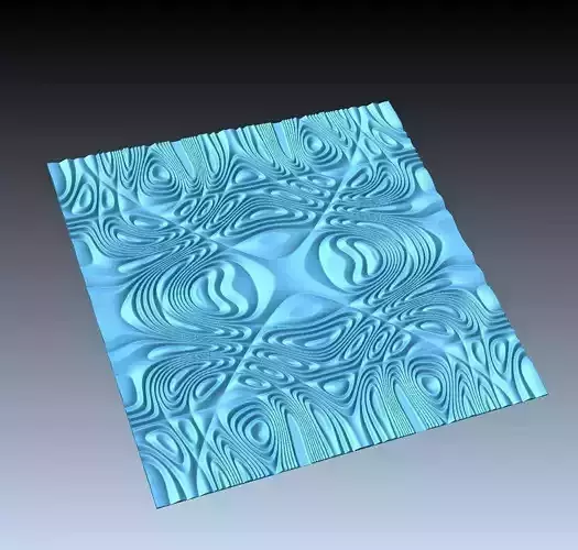 Tileable 3D Relief SB ART DEZ77A for CNC