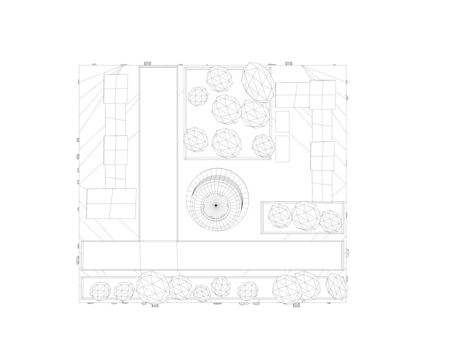 Cartoon Low Poly Pisa Tower Low-poly 3D model_5