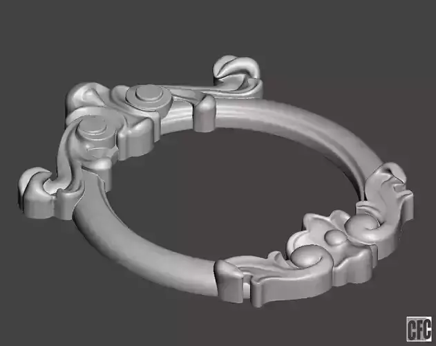 Mirror frame - 3d model for CNC