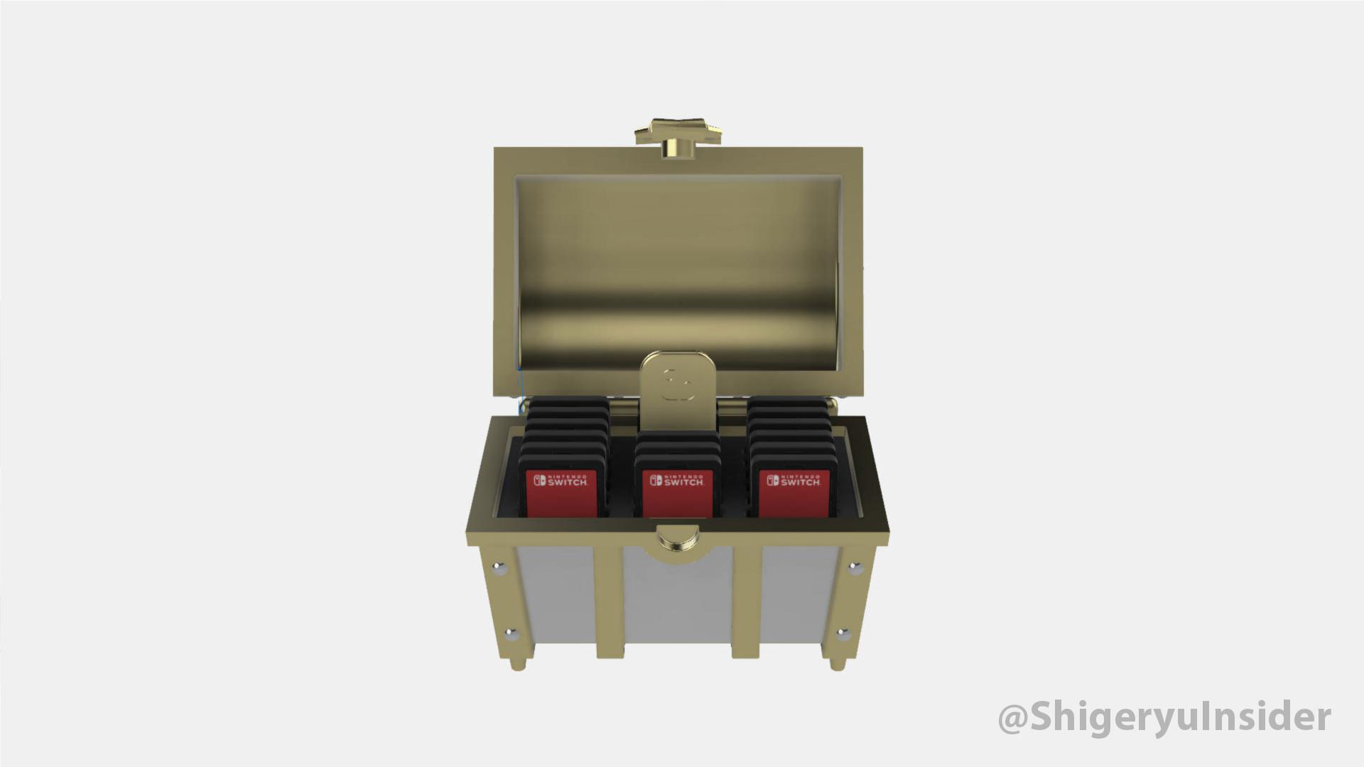 Zelda Treasure chest and Cartridge storage 3D print model_25