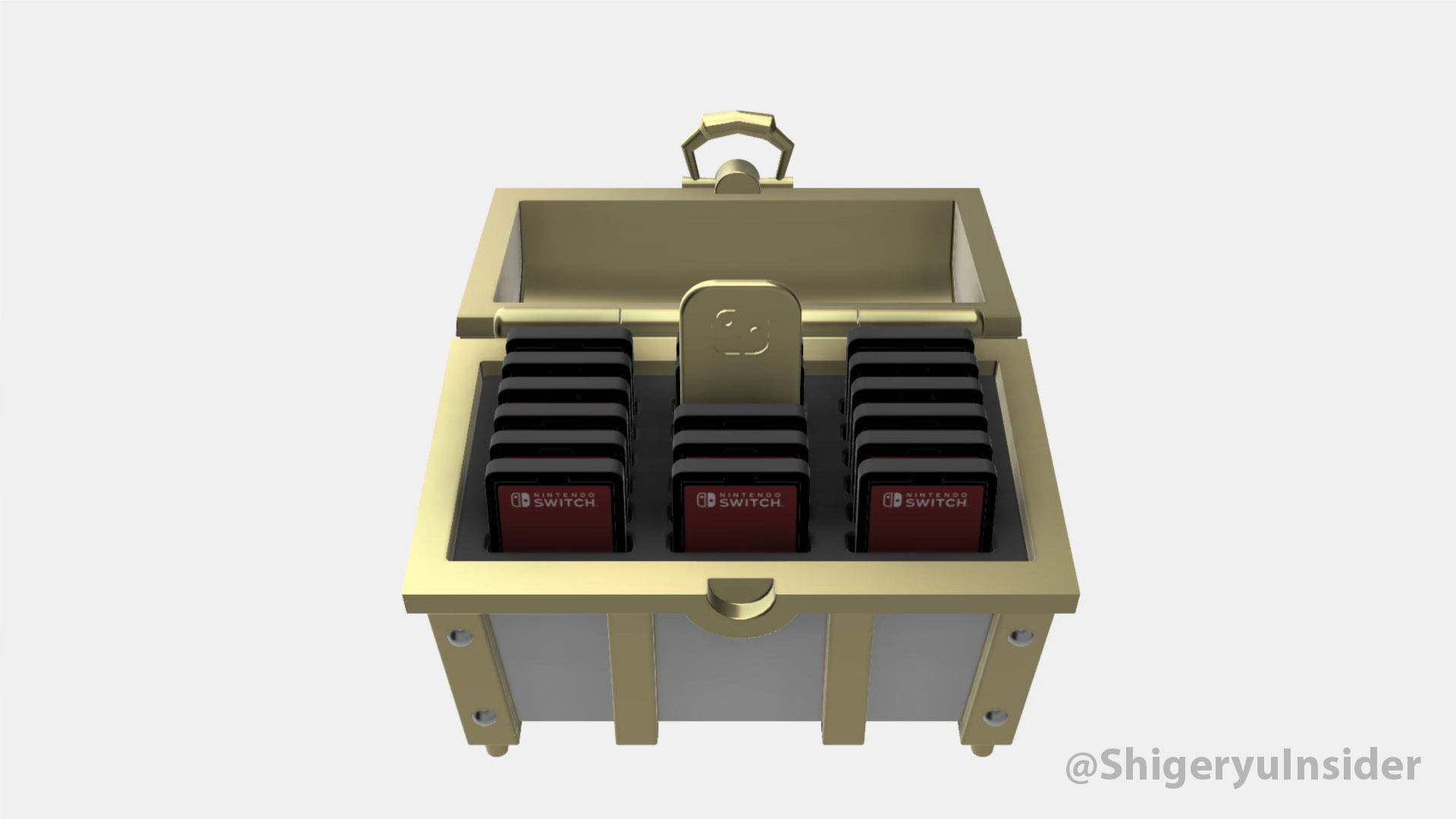 Zelda Treasure chest and Cartridge storage 3D print model_22