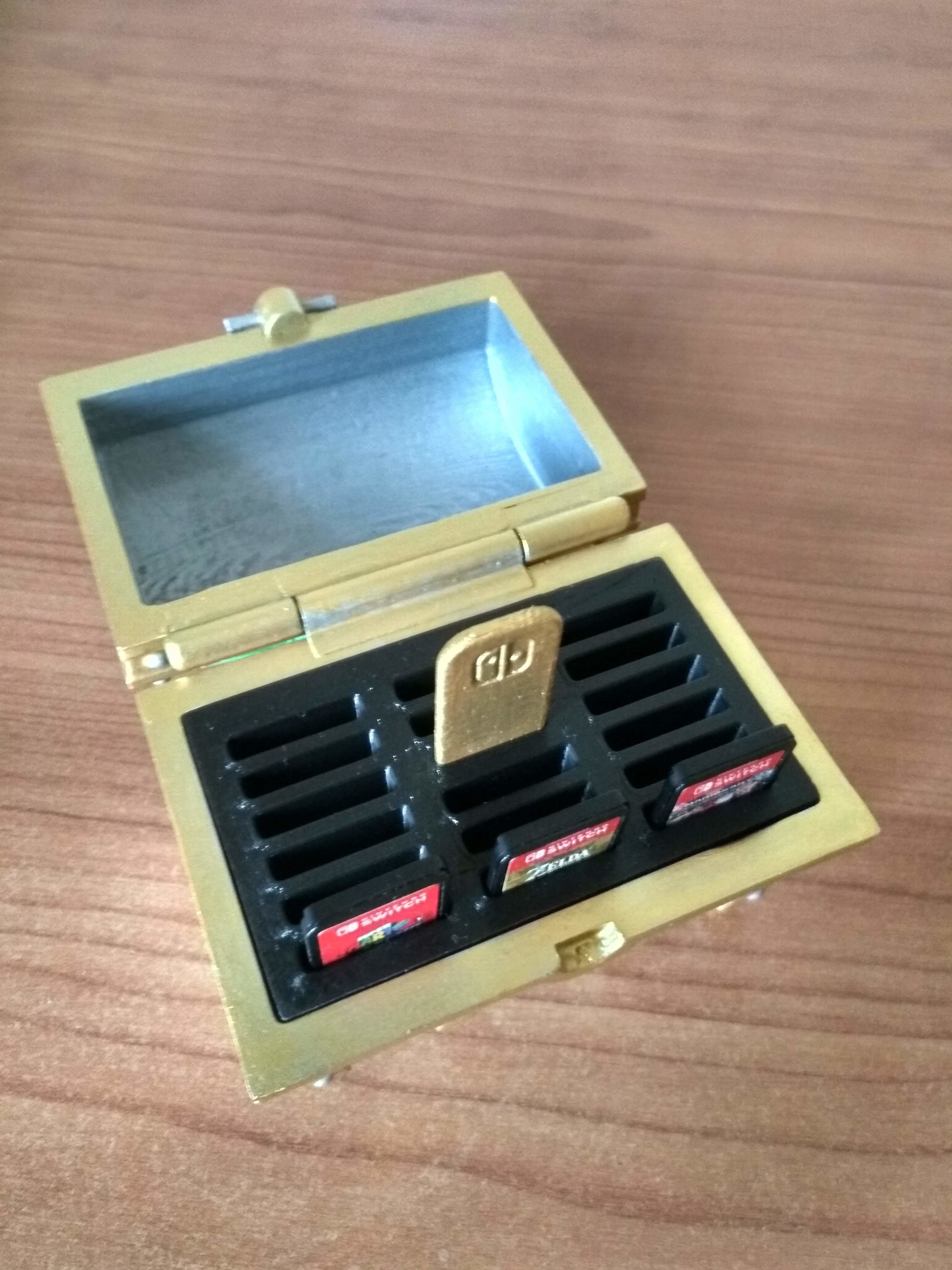 Zelda Treasure chest and Cartridge storage 3D print model_4