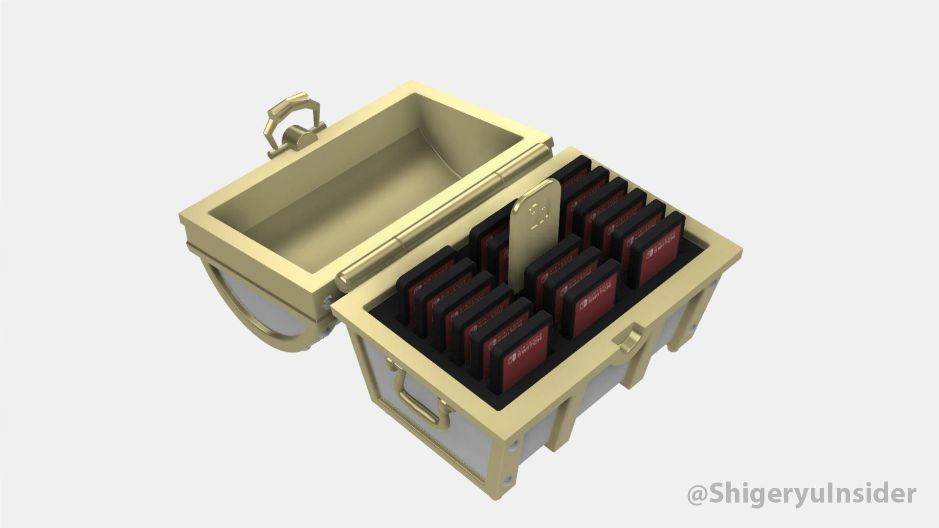 Zelda Treasure chest and Cartridge storage 3D print model_18