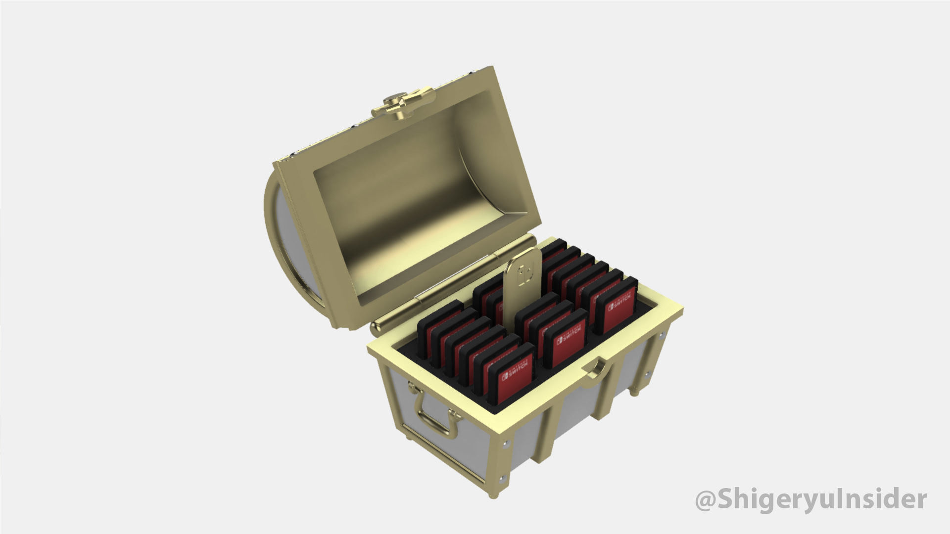 Zelda Treasure chest and Cartridge storage 3D print model_17