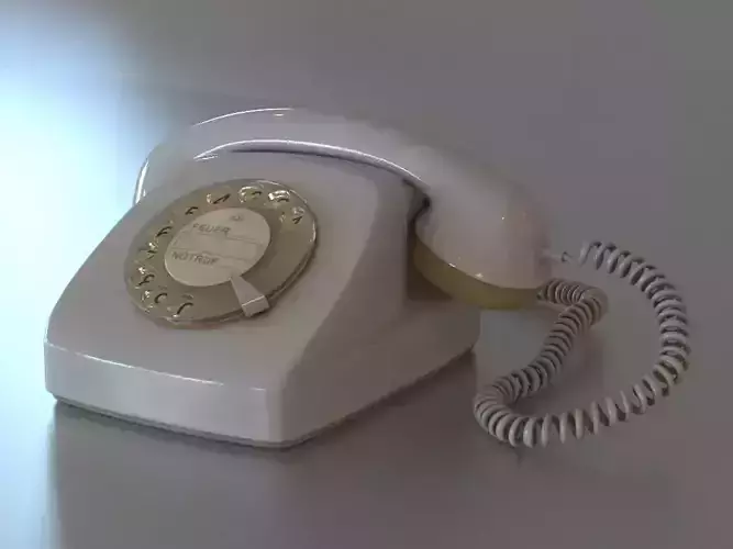 Vintage phone 3D model