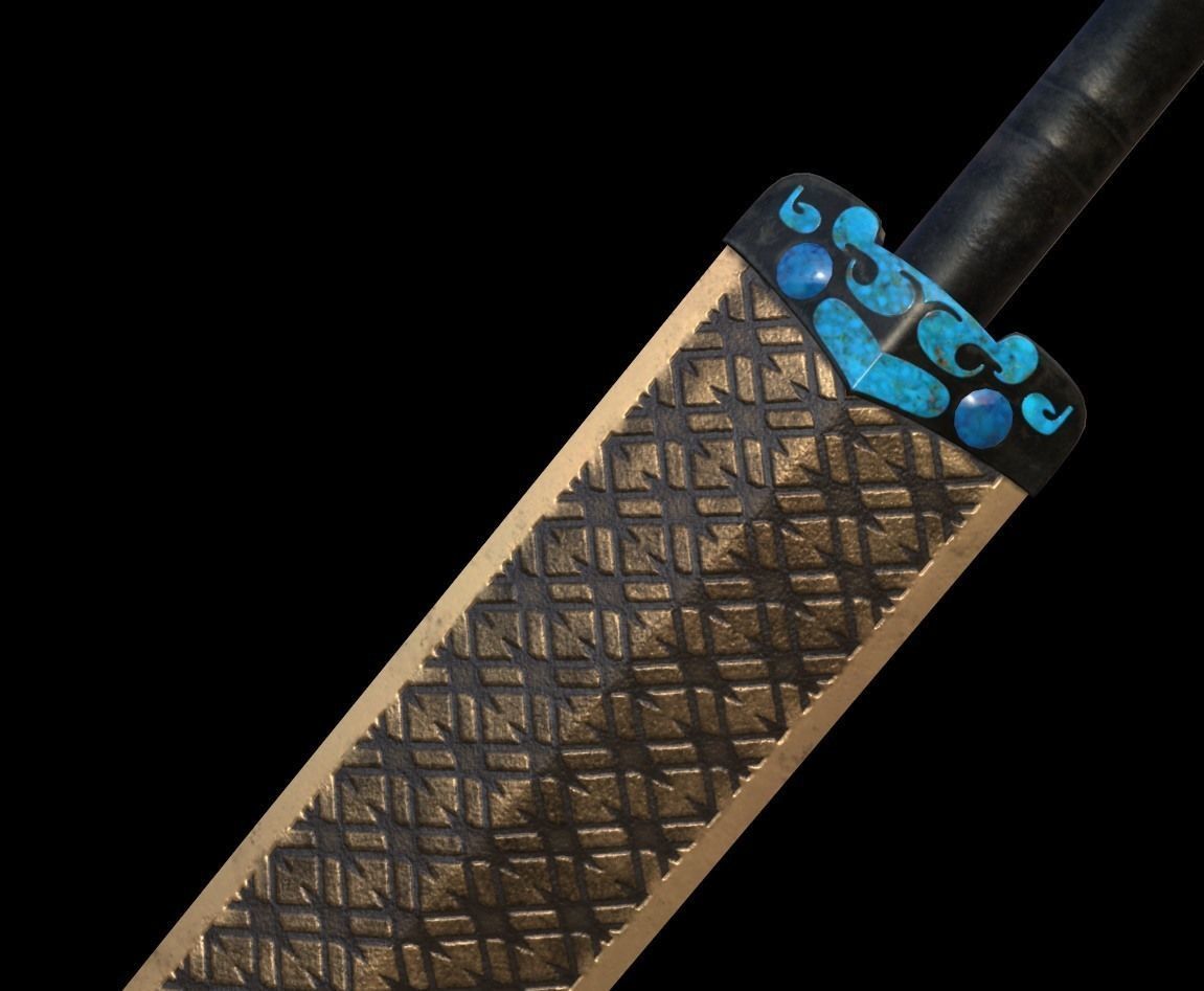 Ancient Chinese Sword Free low-poly 3D model_3