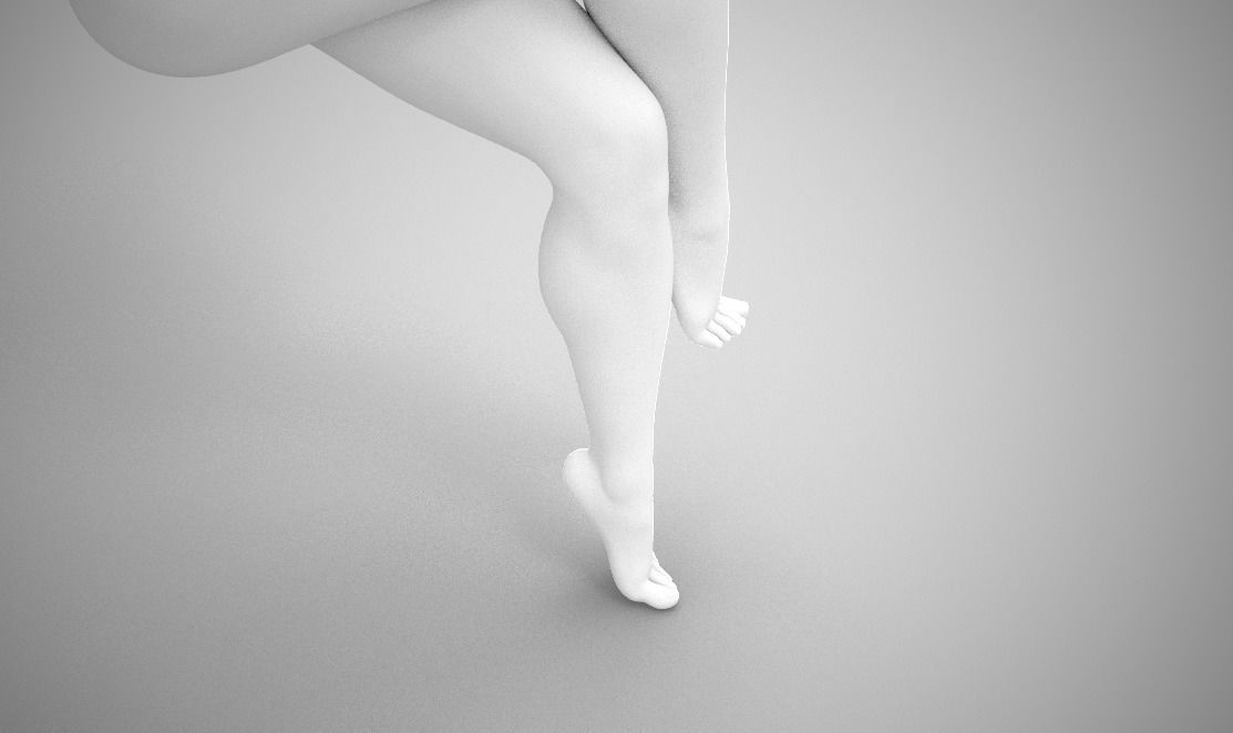 Crossed Legs 3D print model_3