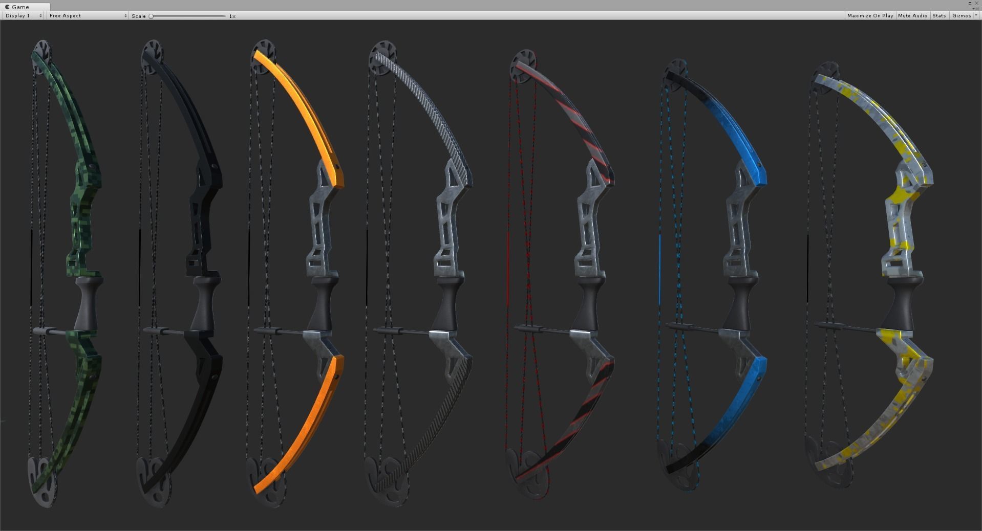 3D model Ultimate Bows and Arrows Vol1 VR / AR / lowpoly CGTrader