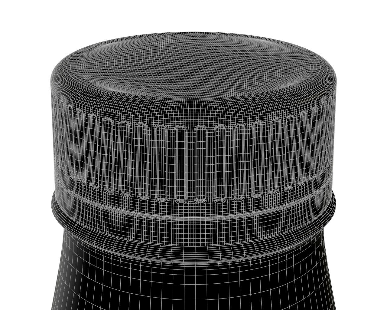 yoghurt bottle 3D model_3