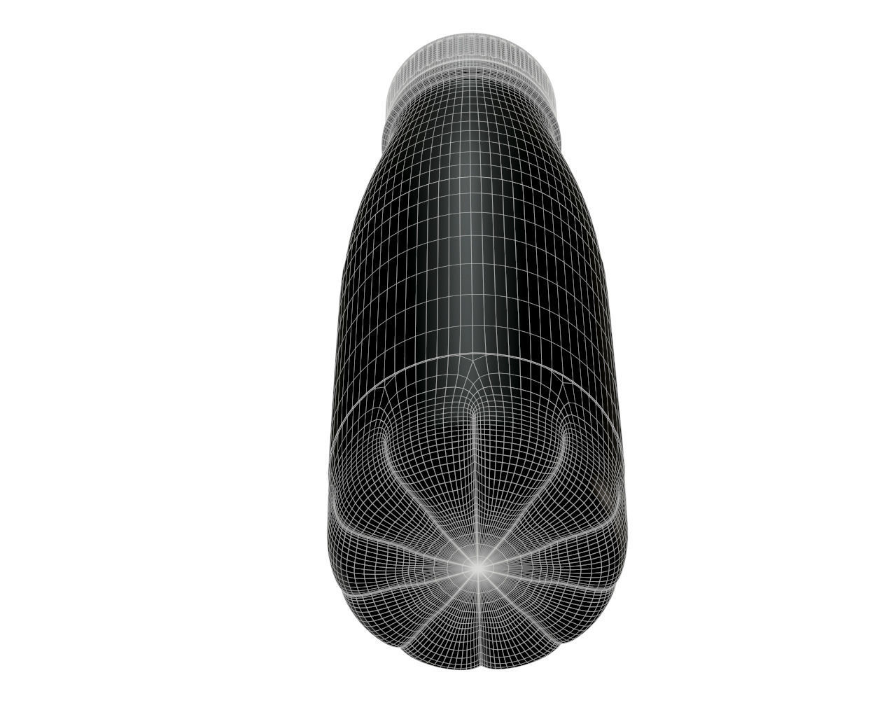 yoghurt bottle 3D model_5