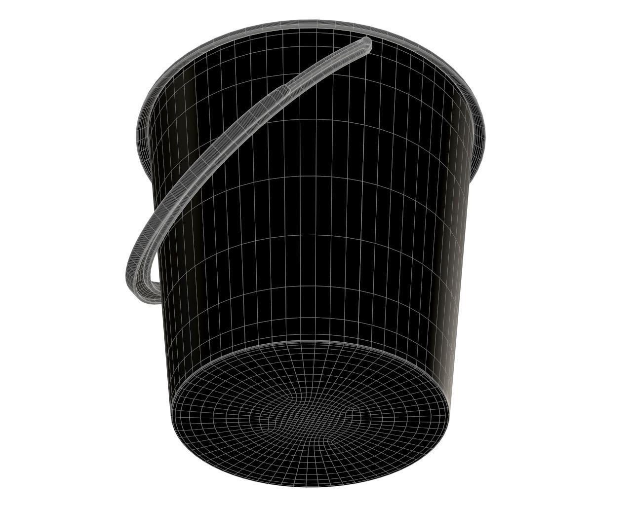 plastic bucket 3D model_3