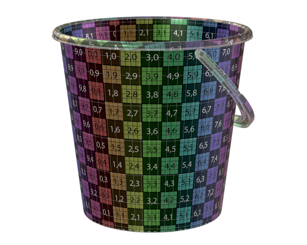 plastic bucket 3D model_5