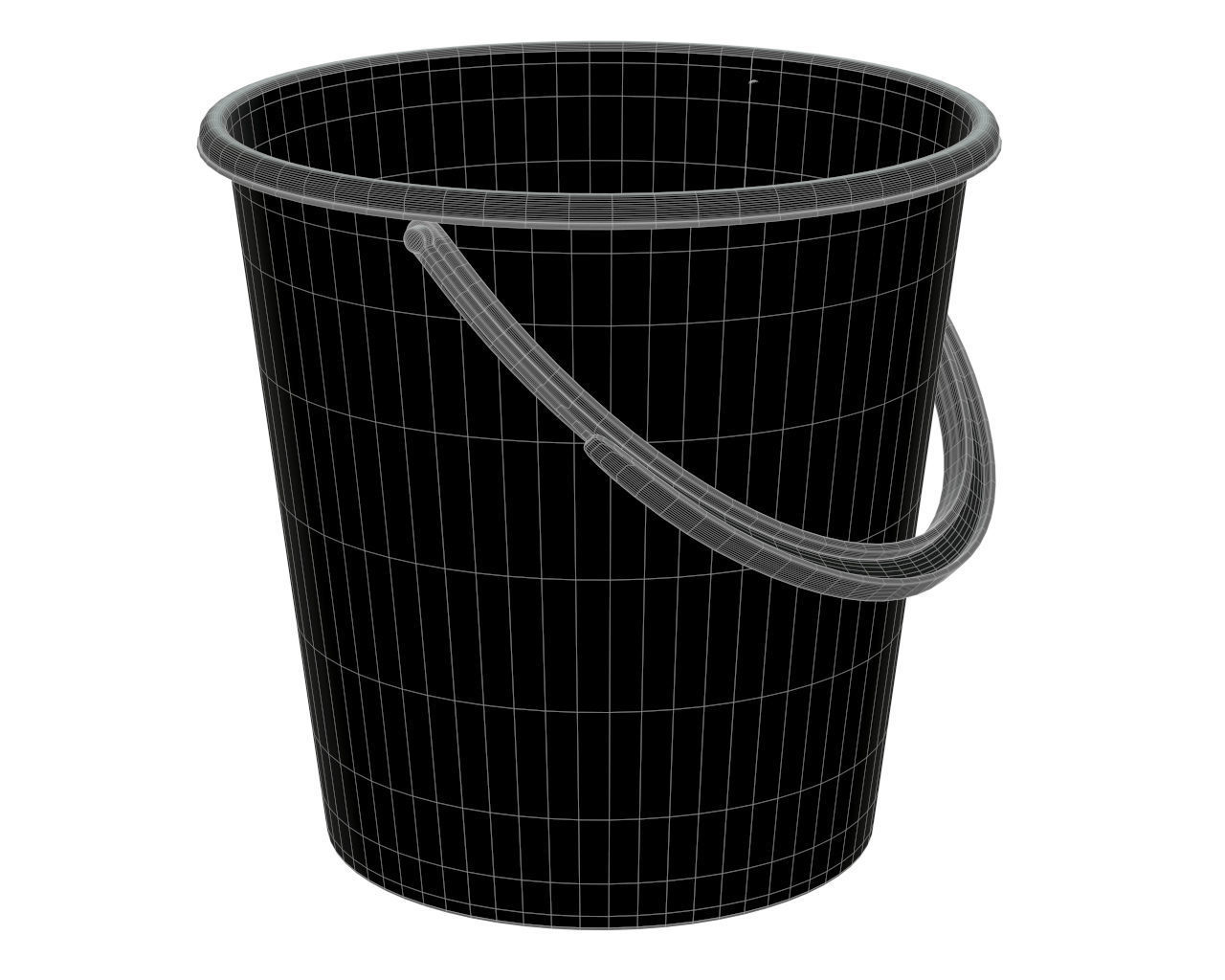 plastic bucket 3D model_4