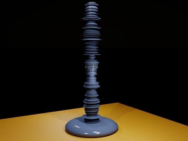 Candlestick vase 3D print model_0