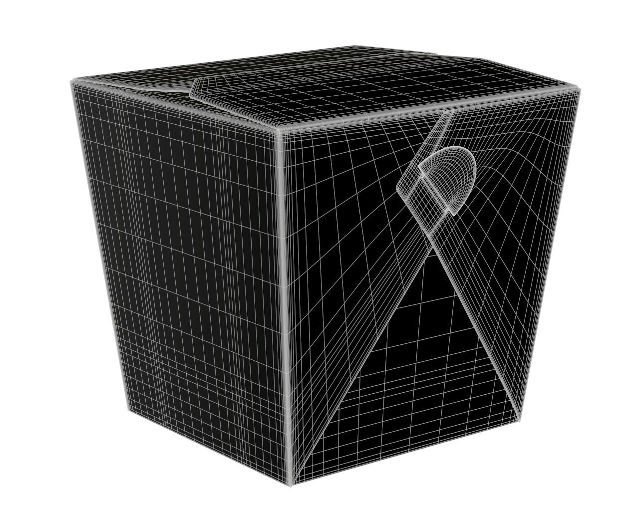 noodles container 3D model_3