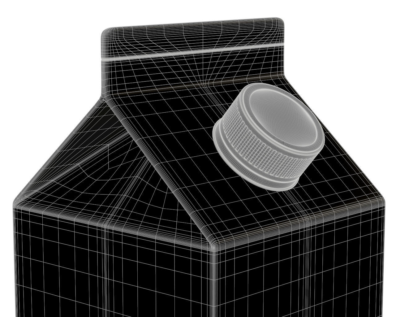 milk packing small 3D model_3