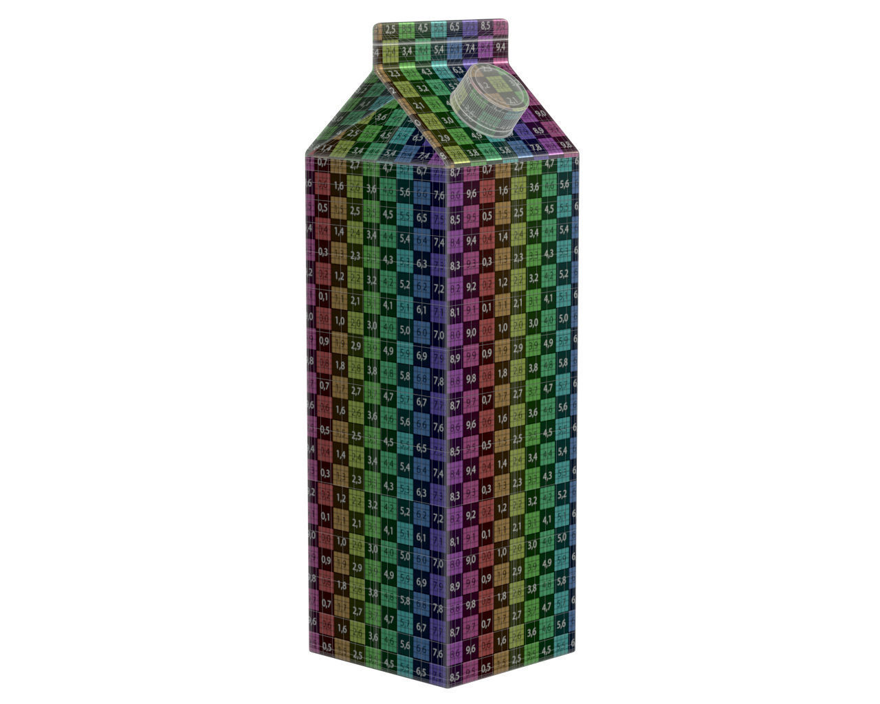 milk packing 3D model_5