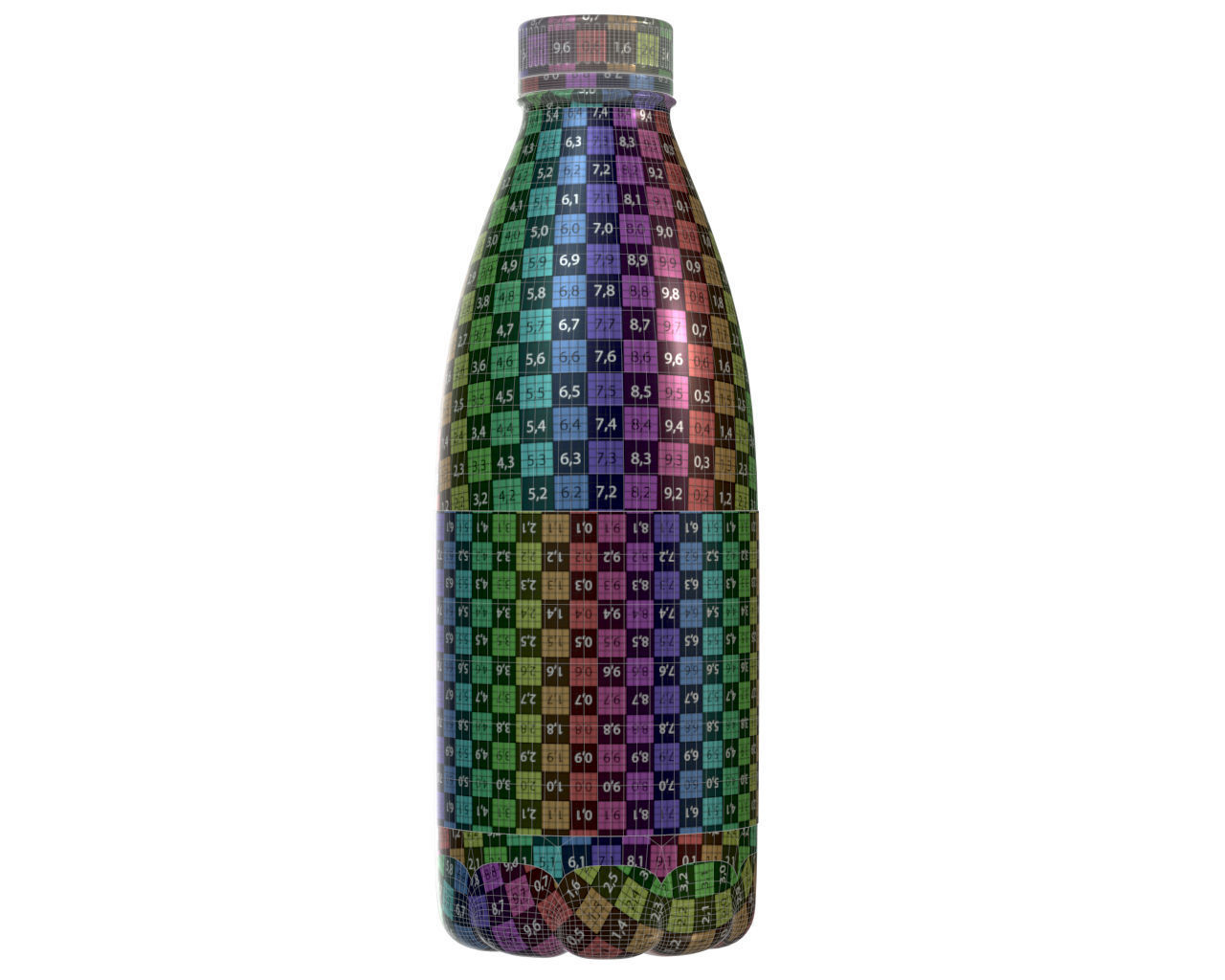 milk bottle 3D model_7