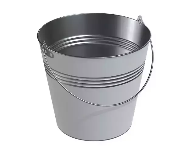 metal bucket 3D model