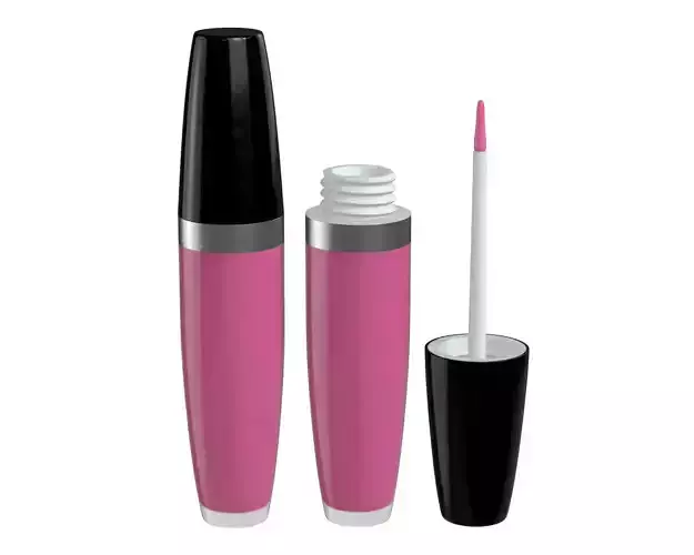 lipstick lip gloss with cap 3D model