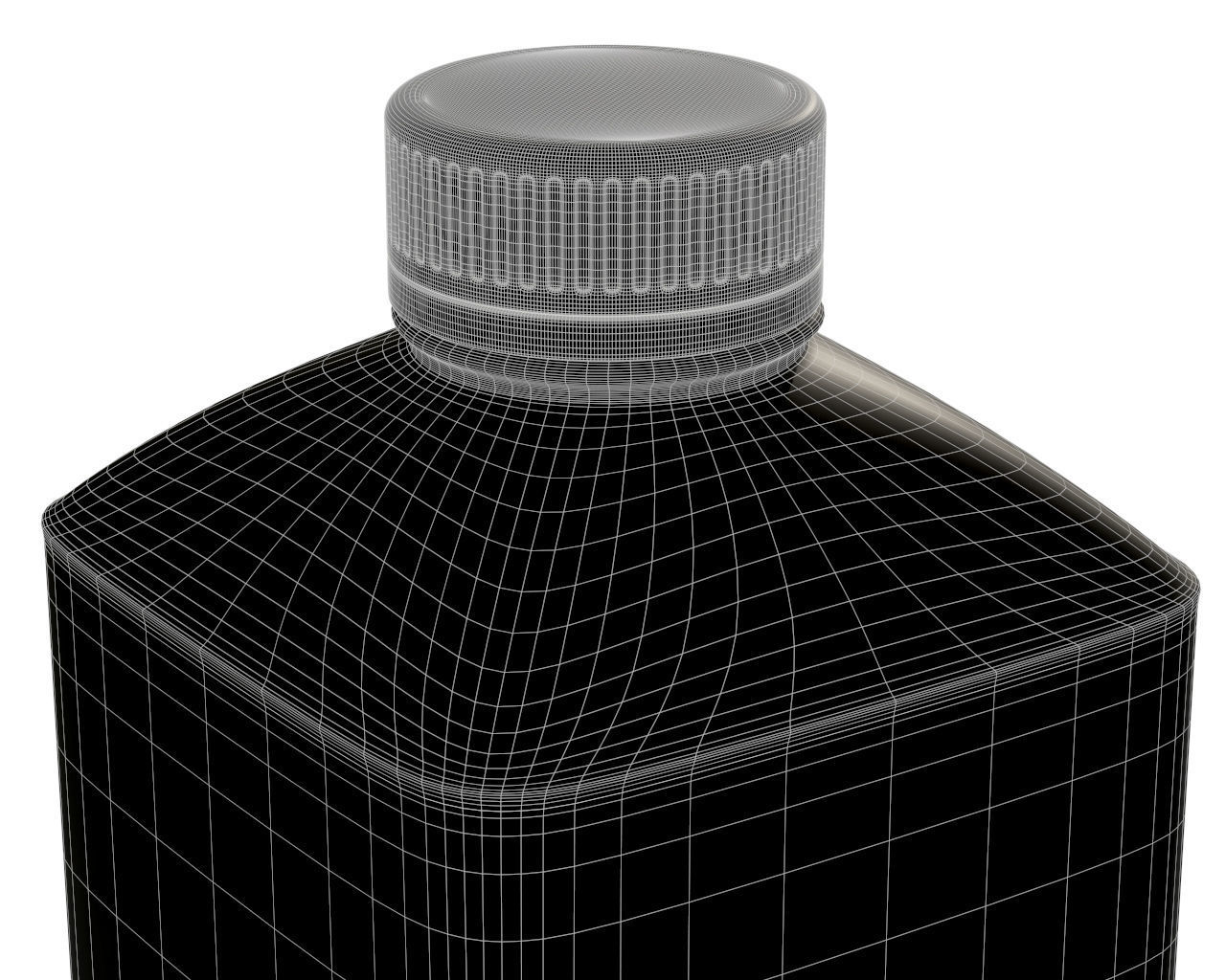 kefir bottle 3D model_5