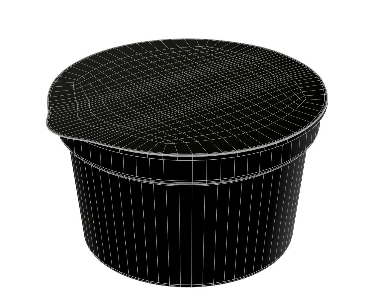 cottage cheese 3D model_2