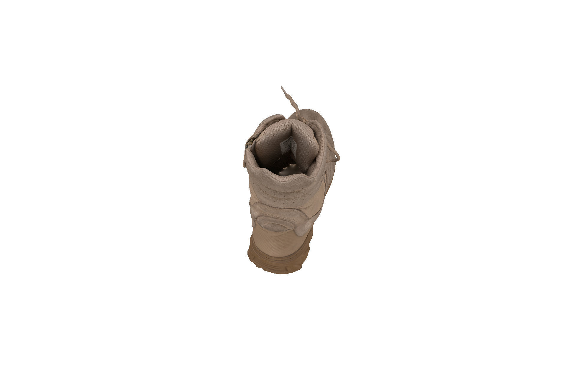 Military boot Low-poly 3D model_6