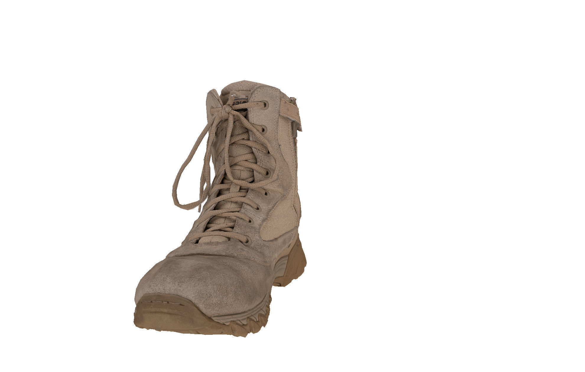 Military boot Low-poly 3D model_5