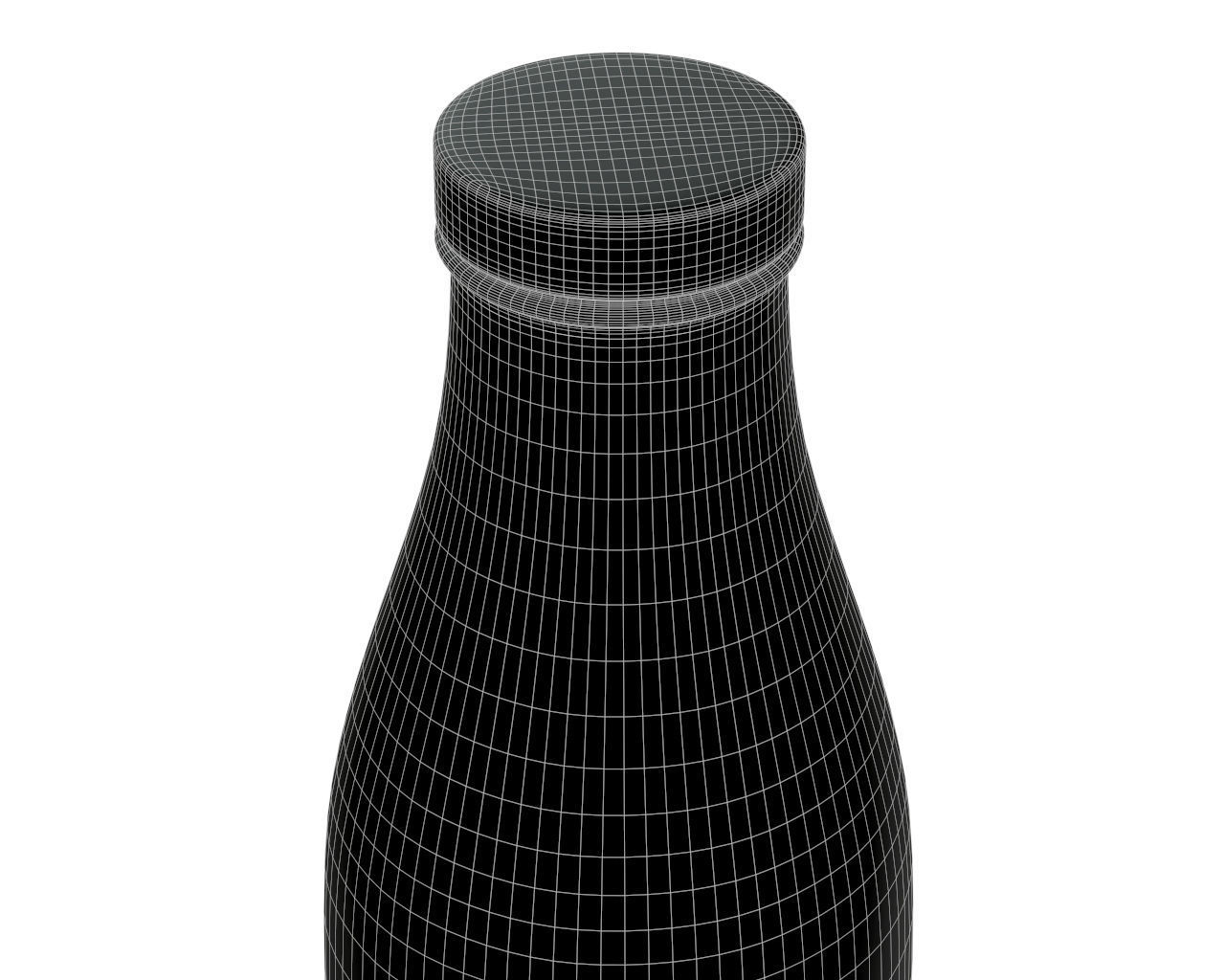 buttermilk bottle 3D model_4