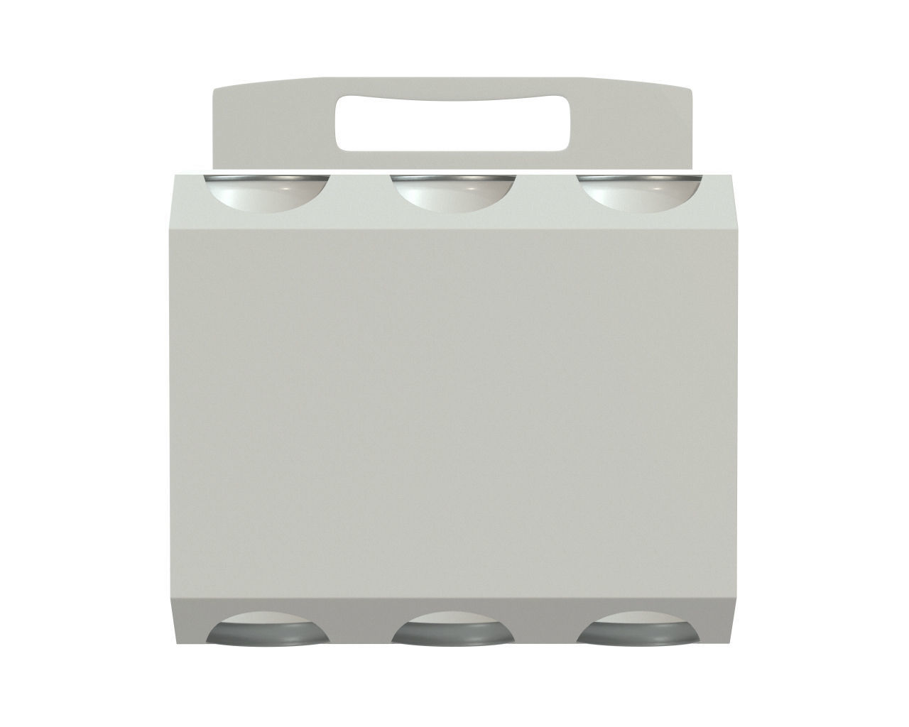 beer package with handle 3D model_1