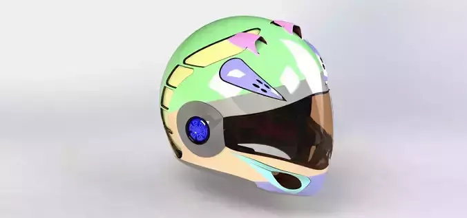 Helmet motorcycle model