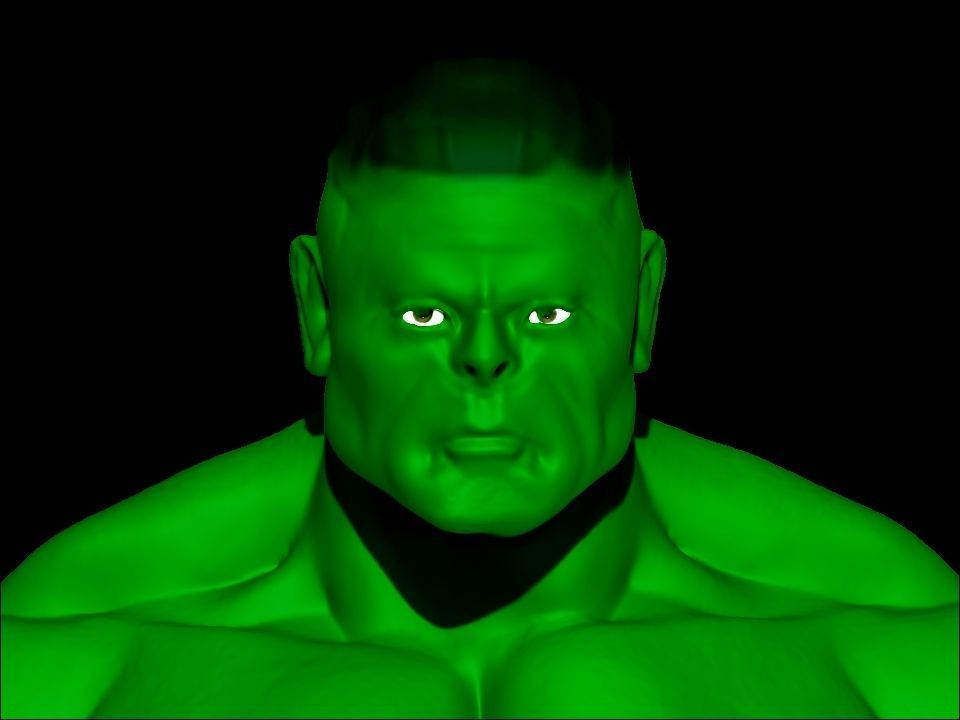 silver man Low-poly 3D model_18