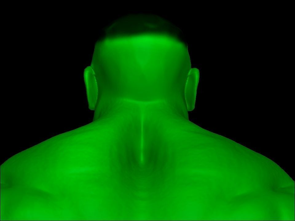 silver man Low-poly 3D model_12