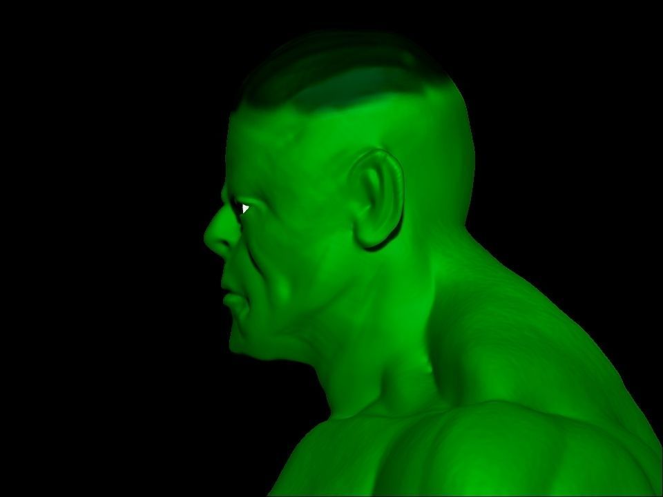 silver man Low-poly 3D model_19