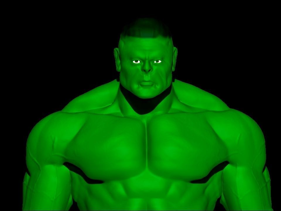 silver man Low-poly 3D model_15