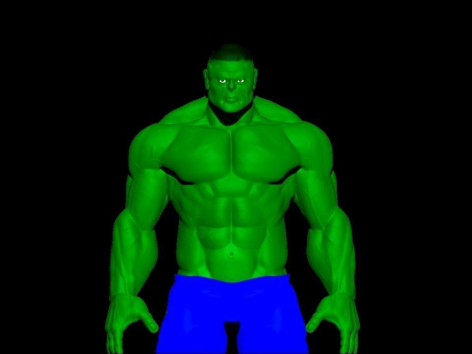 silver man Low-poly 3D model_20