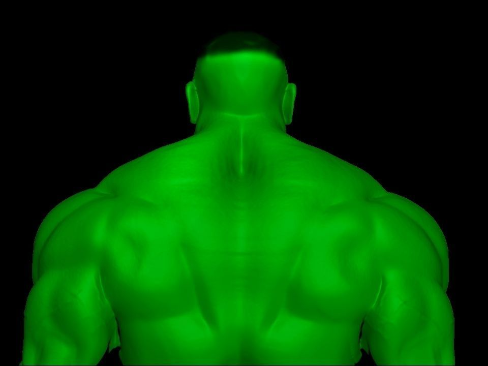 silver man Low-poly 3D model_16