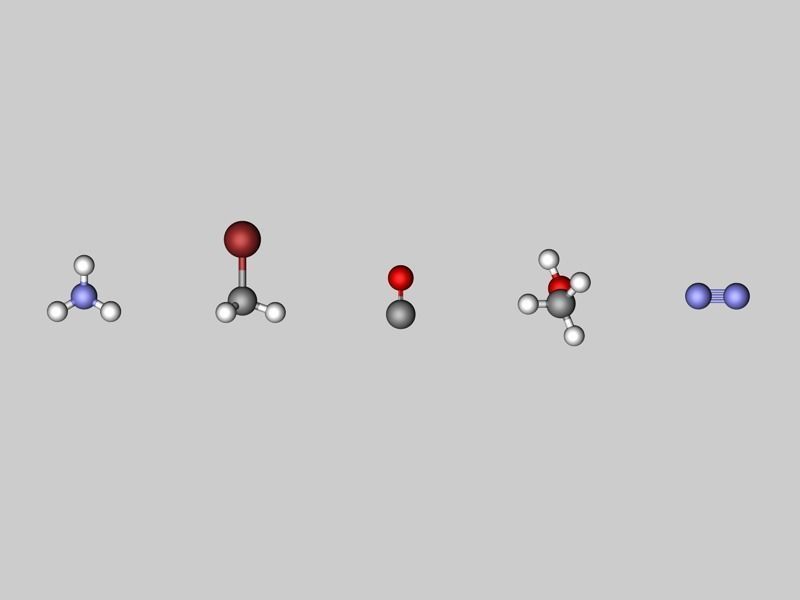 Collection of tiny molecules 3D model_5
