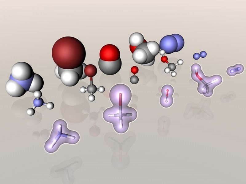 Collection of tiny molecules 3D model_1