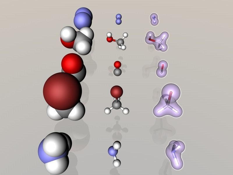 Collection of tiny molecules 3D model_2