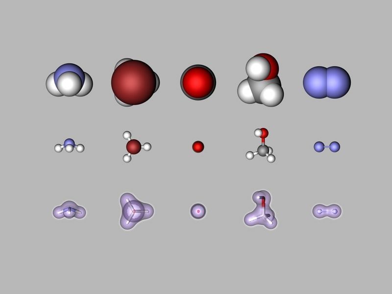 Collection of tiny molecules 3D model_7