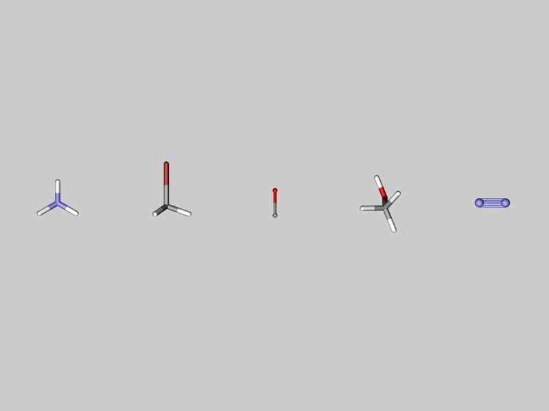 Collection of tiny molecules 3D model_3